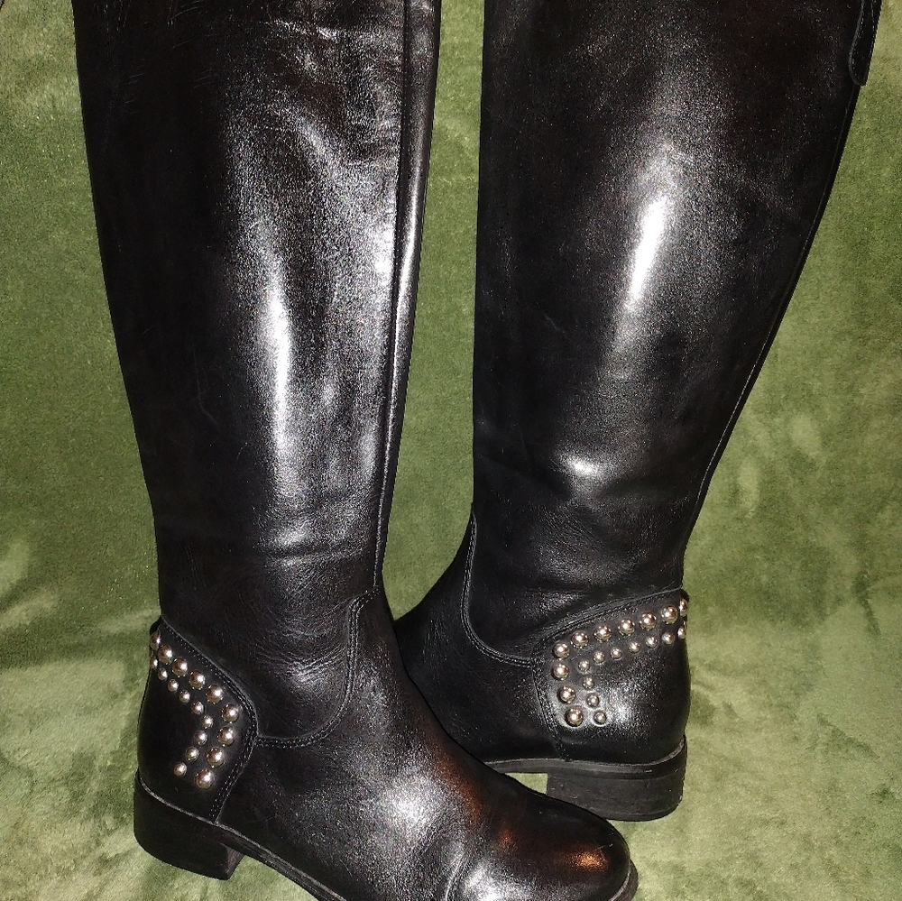 Guess Black leather boots#150